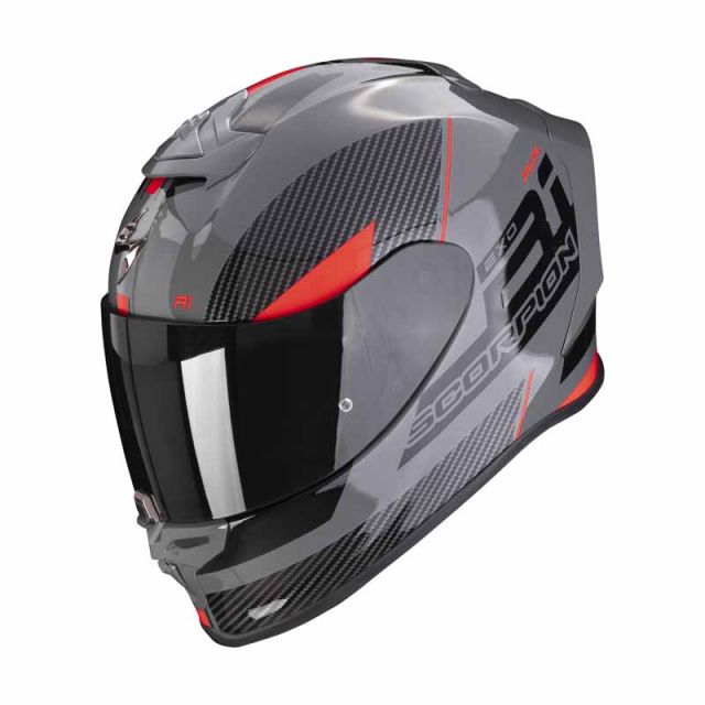 Casque SCORPION EXO-R1 EVO AIR FINAL Gris Noir Rouge