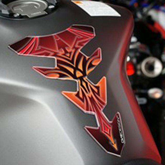 Protège réservoir moto PRINT TRIBAL Rouge