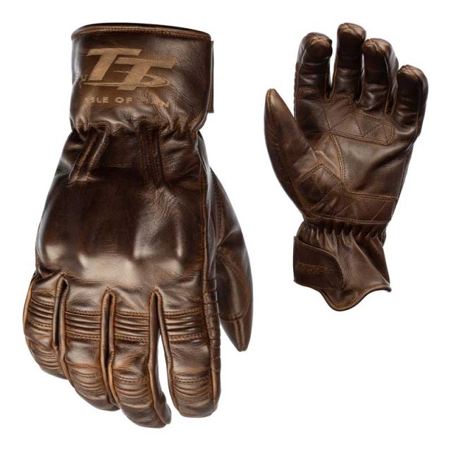 Gants moto RST IOM TT Hillberry CE cuir marron XL