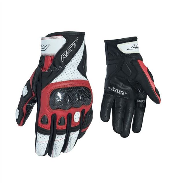 Gants cuir moto RST Stunt III CE RED S