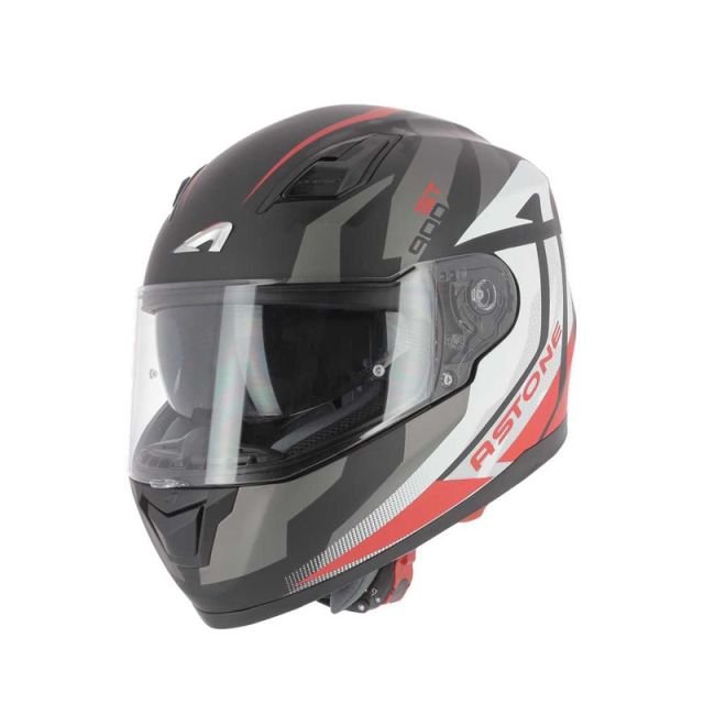 Casque Intégral moto ASTONE GT900 Exclusive Alpha White Red XS