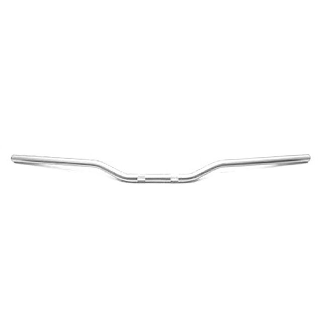 Guidon moto Ø22,2mm sans barre V PARTS Street Bas Silver