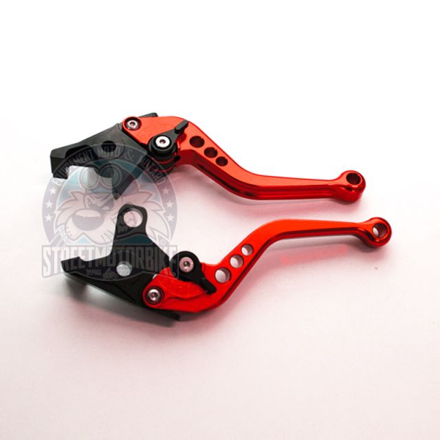 leviers moto court ajustable SMB YAMAHA #8 Rouge