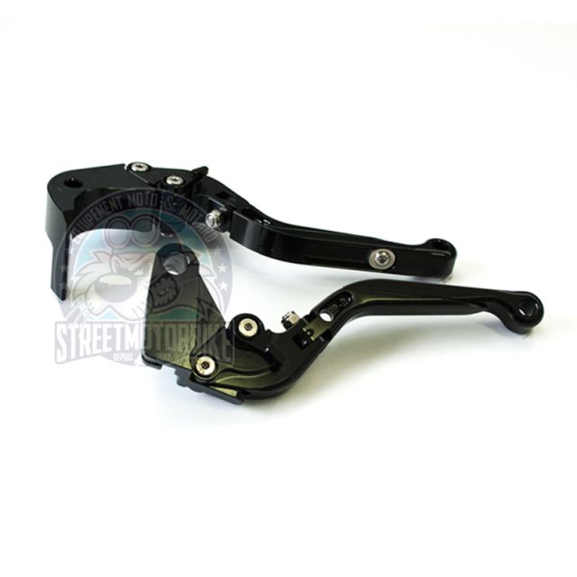 leviers moto Flip Up ajustable repliable SMB KAWASAKI #12 Noir