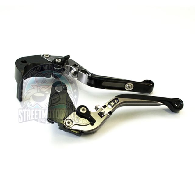 leviers moto Flip Up ajustable repliable SMB HONDA #14 Titane noir