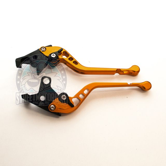 leviers moto long ajustable SMB SUZUKI #7 Orange