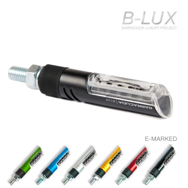 Paire clignotants moto BARRACUDA IDEA B-LUX  Noir