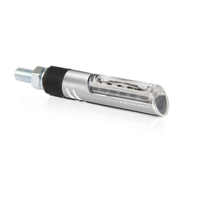 Paire clignotants moto BARRACUDA IDEA B-LUX Silver