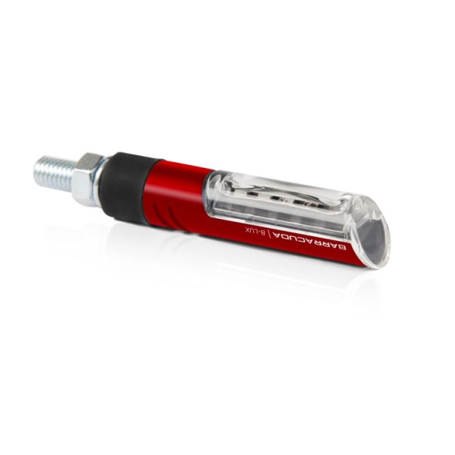 Paire clignotants moto BARRACUDA IDEA B-LUX Rouge