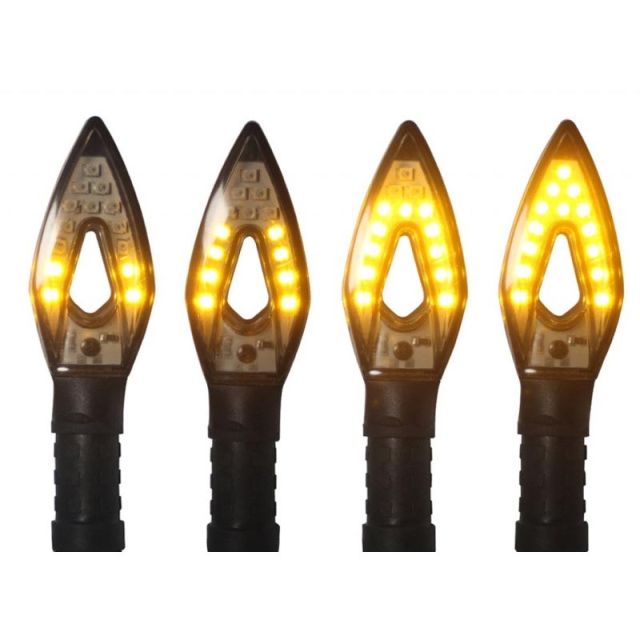 Clignotants LED séquentiel moto BRAZOLINE ALIEN 2