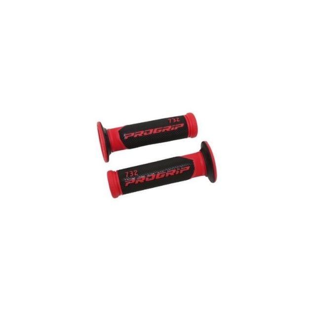 Paire de poignées moto PROGRIP 732 ROUGE