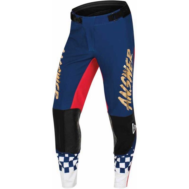 Pantalon moto cross ANSWER A22 Elite Redzone bleu/rouge/blanc L