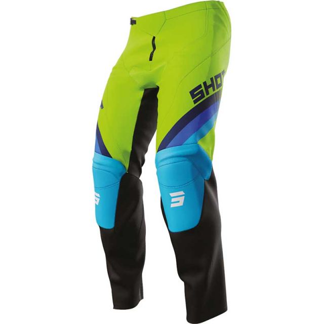 Pantalon cross SHOT KID RAW TRACER GREEN 4-5 ans