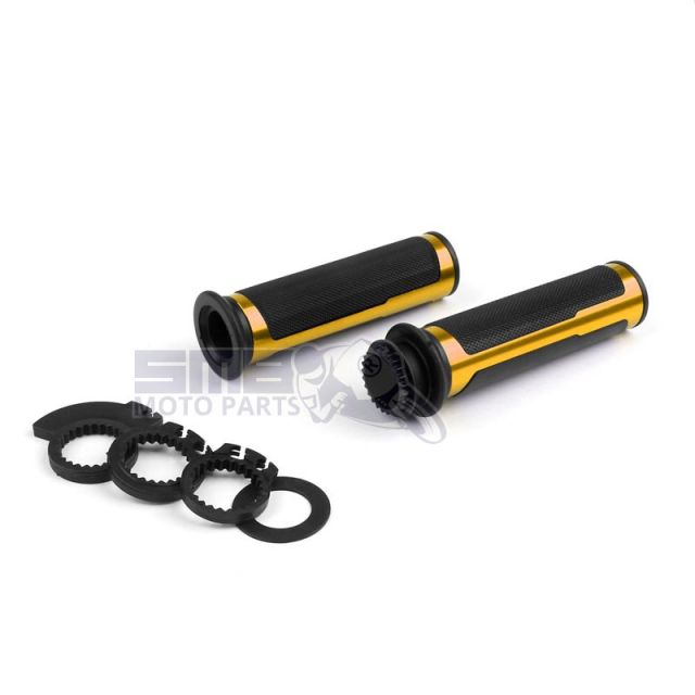 Poignées aluminium moto SMB MOTO PARTS D-LUXE Or