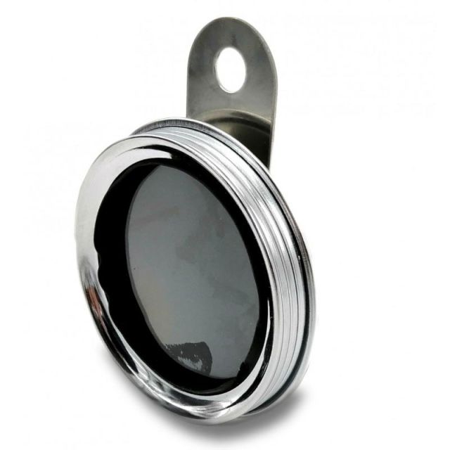 Support vignette assurance crit'air moto BRAZOLINE Rond Chrome