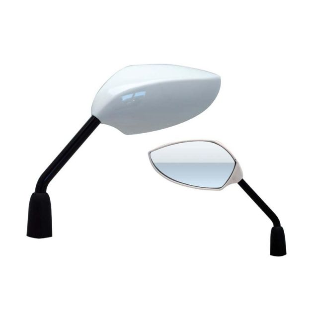 Rétroviseurs universels moto VPARTS COOL Blanc