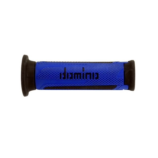 Revêtements poignées moto DOMINO A350 bleu noir