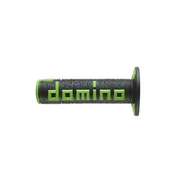 Revêtements de poignée DOMINO A360 Off-Road Comfort Grip Noir Vert