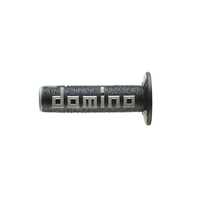 Revêtements de poignée DOMINO A360 Off-Road Comfort Grip Noir Gris