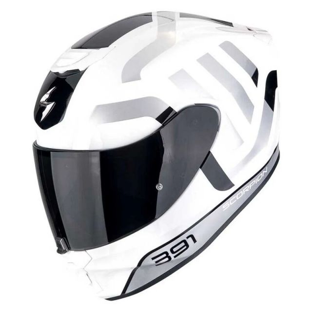 Casque moto SCORPION EXO-391 AROK Noir Blanc