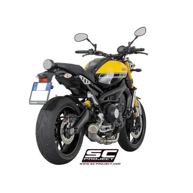 Silencieux ligne complète moto SC PROJECT CONIC 70'S Inox YAMAHA MT09 TRACER 900 XSR 900