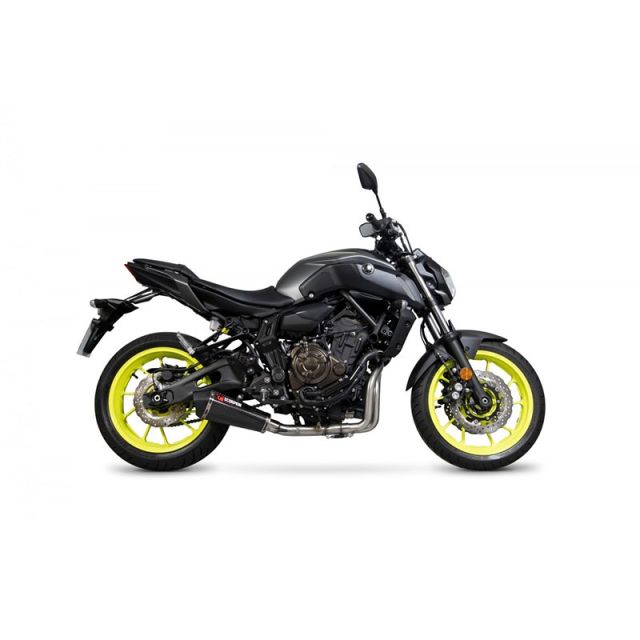 Silencieux ligne compléte moto SCORPION SERKET YAMAHA MT07 XSR TRACER 700