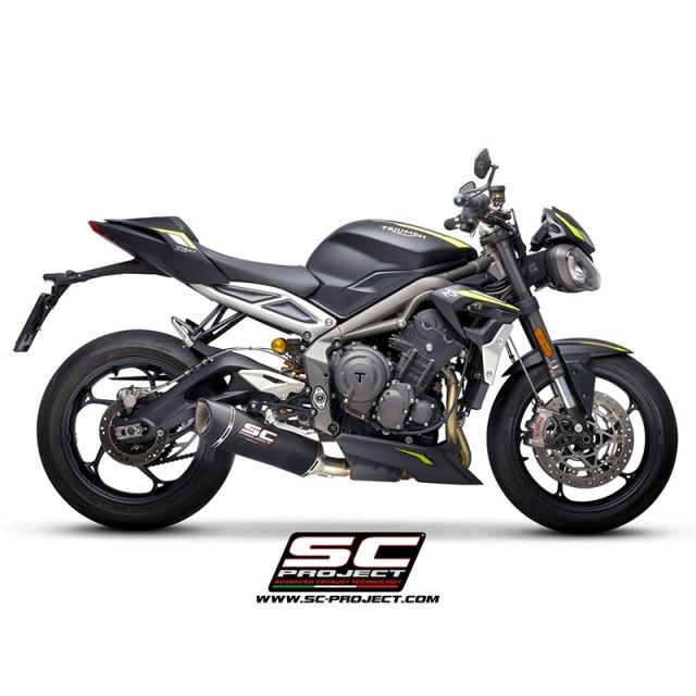 Silencieux moto SC PROJECT SC1 R TRIUMPH STREET TRIPLE 765 S - R - RS  2020