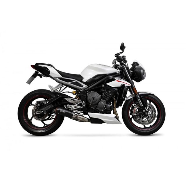 Silencieux demi-ligne moto SCORPION RED POWER TRIUMPH STREET TRIPLE 660 765 R - RS - S