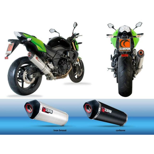 Silencieux moto SCORPION SERKET Inox KAWASAKI Z750 Z750R