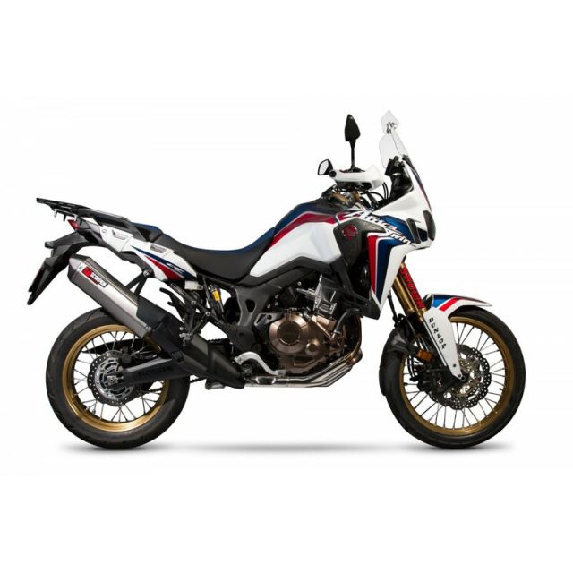 Silencieux moto SCORPION Serket Parallel titane HONDA CRF1000L AFRICA TWIN