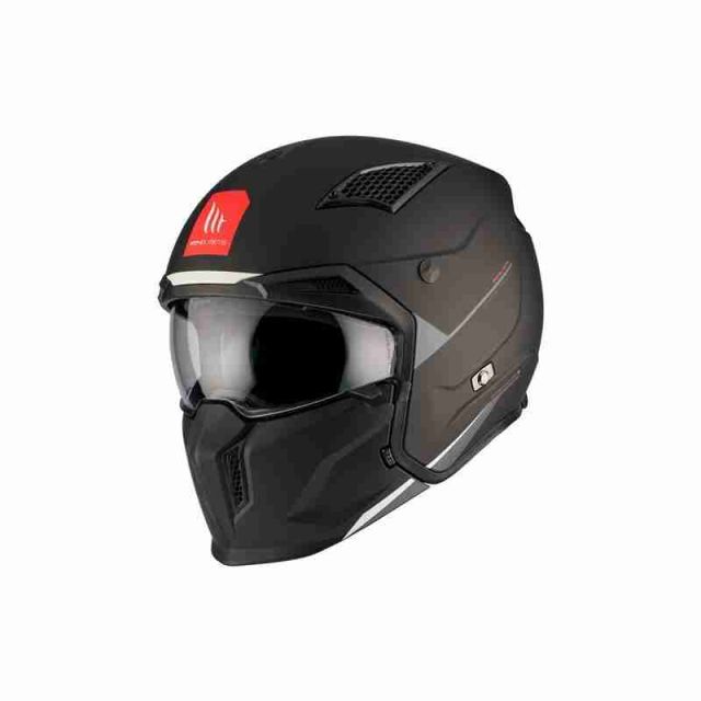 Casque jet moto MT HELMET STREETFIGHTER SV S SOLID A1 MATT BLACK