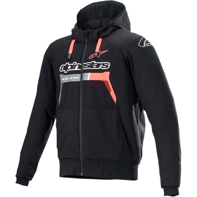 Sweat sport moto ALPINESTARS CHROME Noir / Rouge S