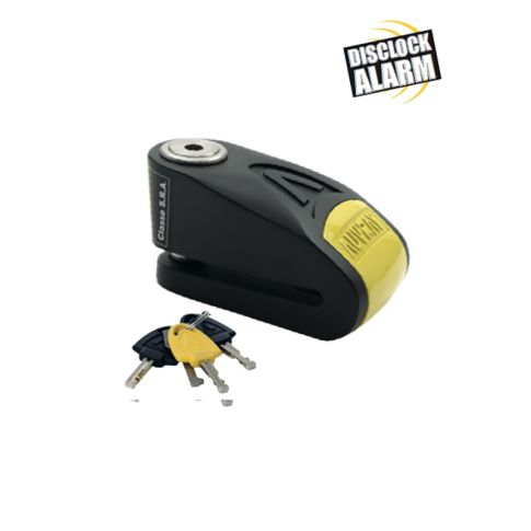 Antivol Bloc disque alarme AUVRAY B-LOCK-14 NOIR JAUNE CLASSE SRA 