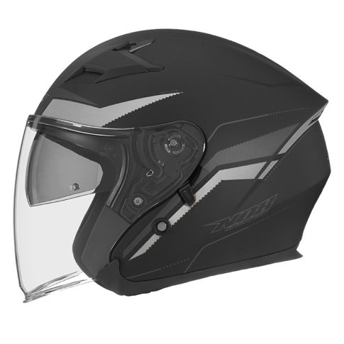 Casque jet moto NOX N127 LATE Argent
