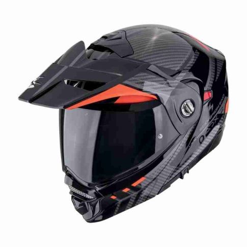 Casque moto modulable SCORPION ADX-2 LEWIS Noir Rouge
