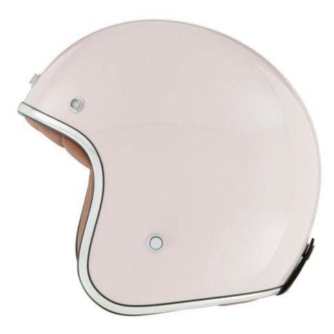 Casque jet moto NOX N242 Rose champagne