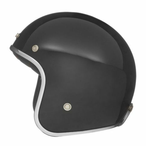 Casque jet moto NOX N242 Noir brillant