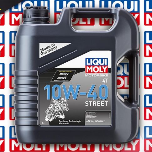 Huile moteur moto LIQUI MOLY Street 4T 10W40 semi-synthèse 4L