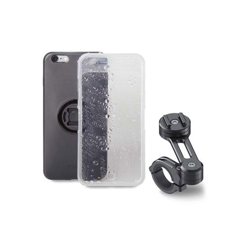 Pack complet SP-CONNECT Moto Bundle fixé sur guidon iPhone X