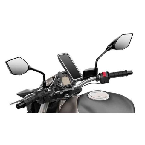 Support Smartphone magnétique moto SHAPEHEART Pro Boost Guidon avec plaque métal