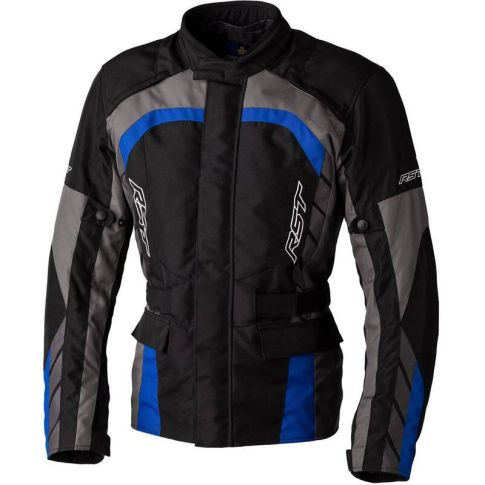 Veste moto RST Alpha 5 CE textile noir bleu